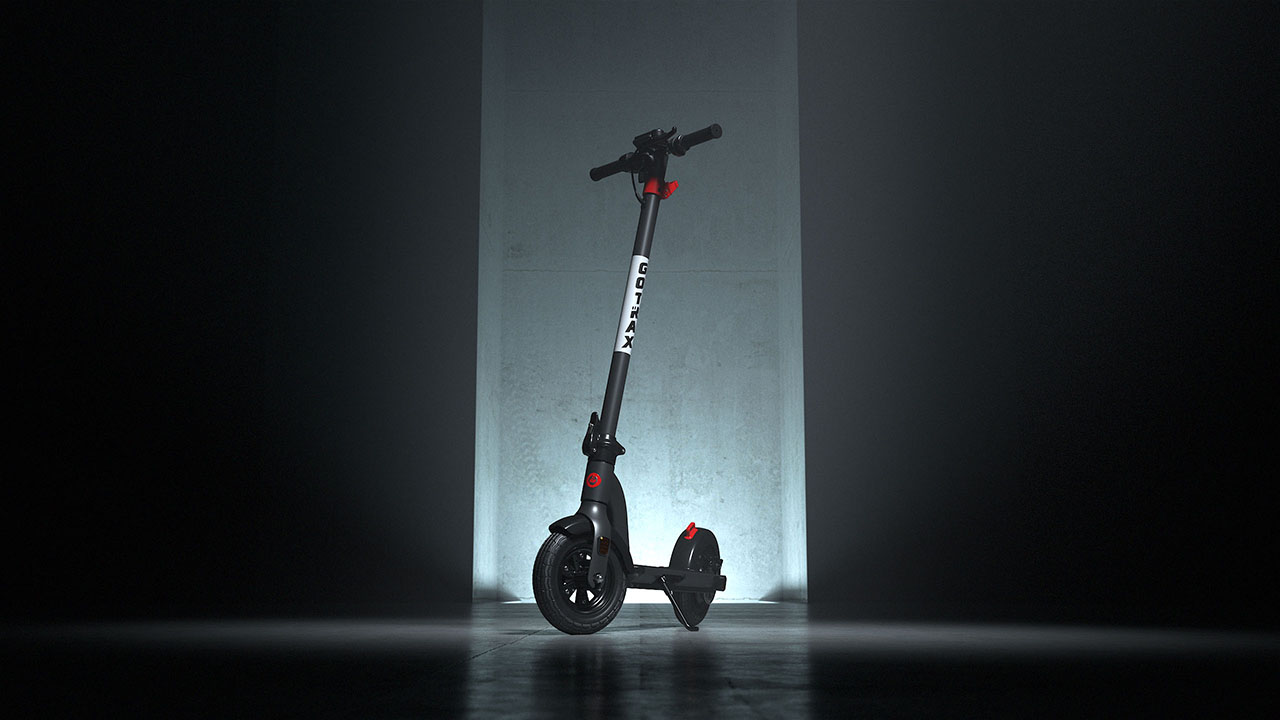 GOTRAX electric scooter in dramatic spotlight