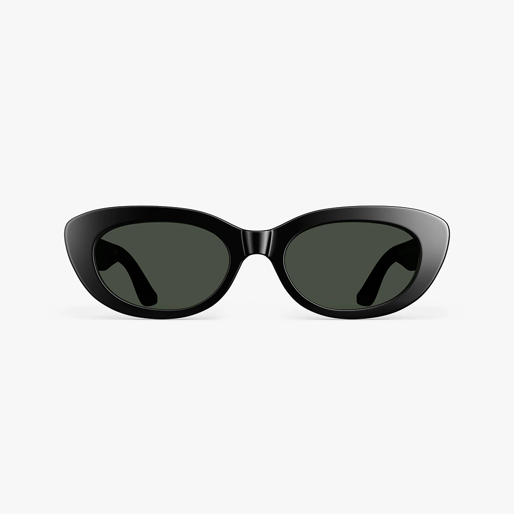 Catseye sunglasses in Black, front